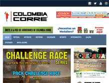 Tablet Screenshot of colombiacorre.com.co